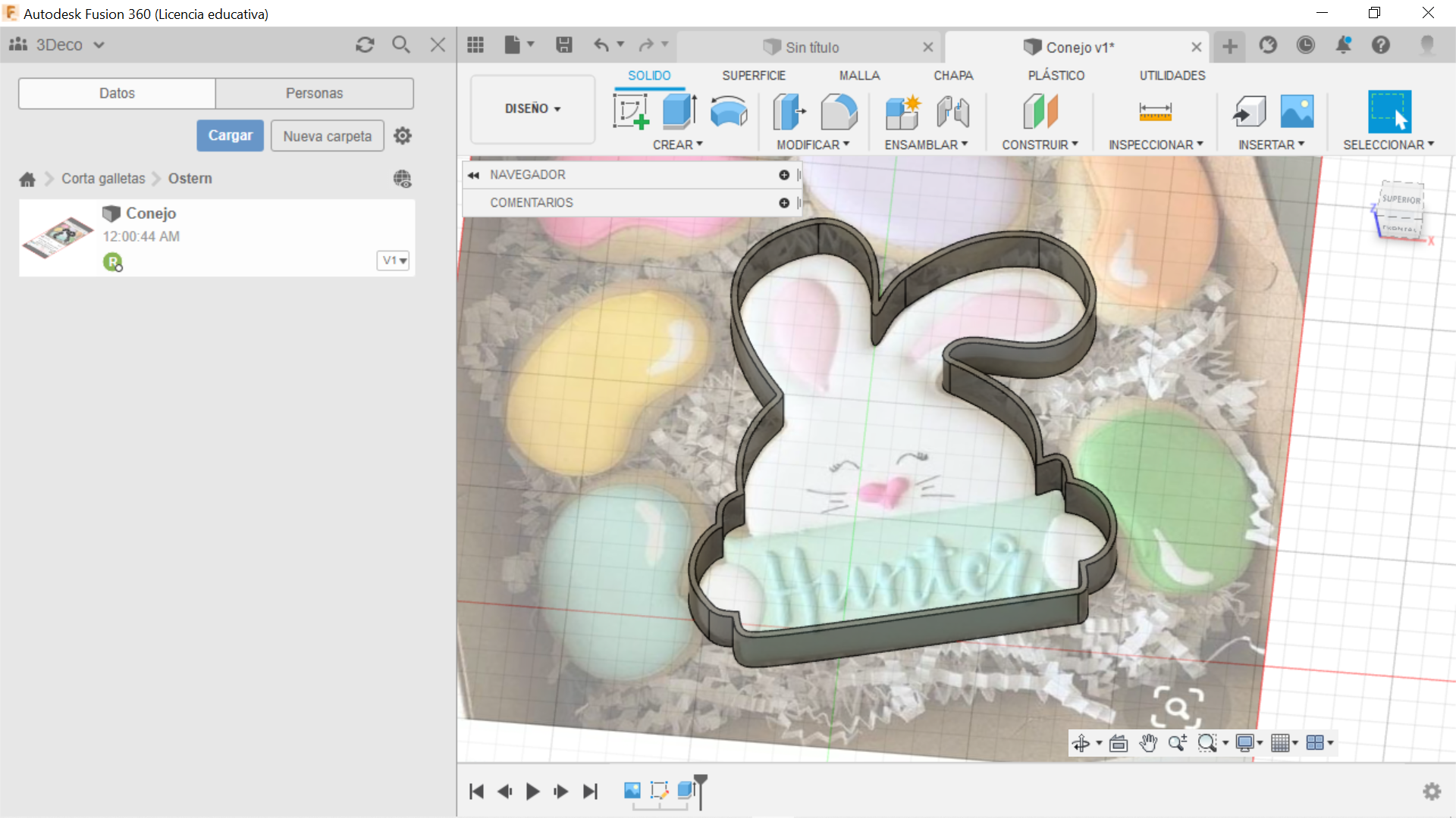 Modelado de piezas en Fusion360